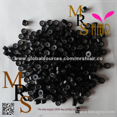Micro link hair tubes beads silicone micro ring, loop hair, small, 4.5mm, 2.0mm